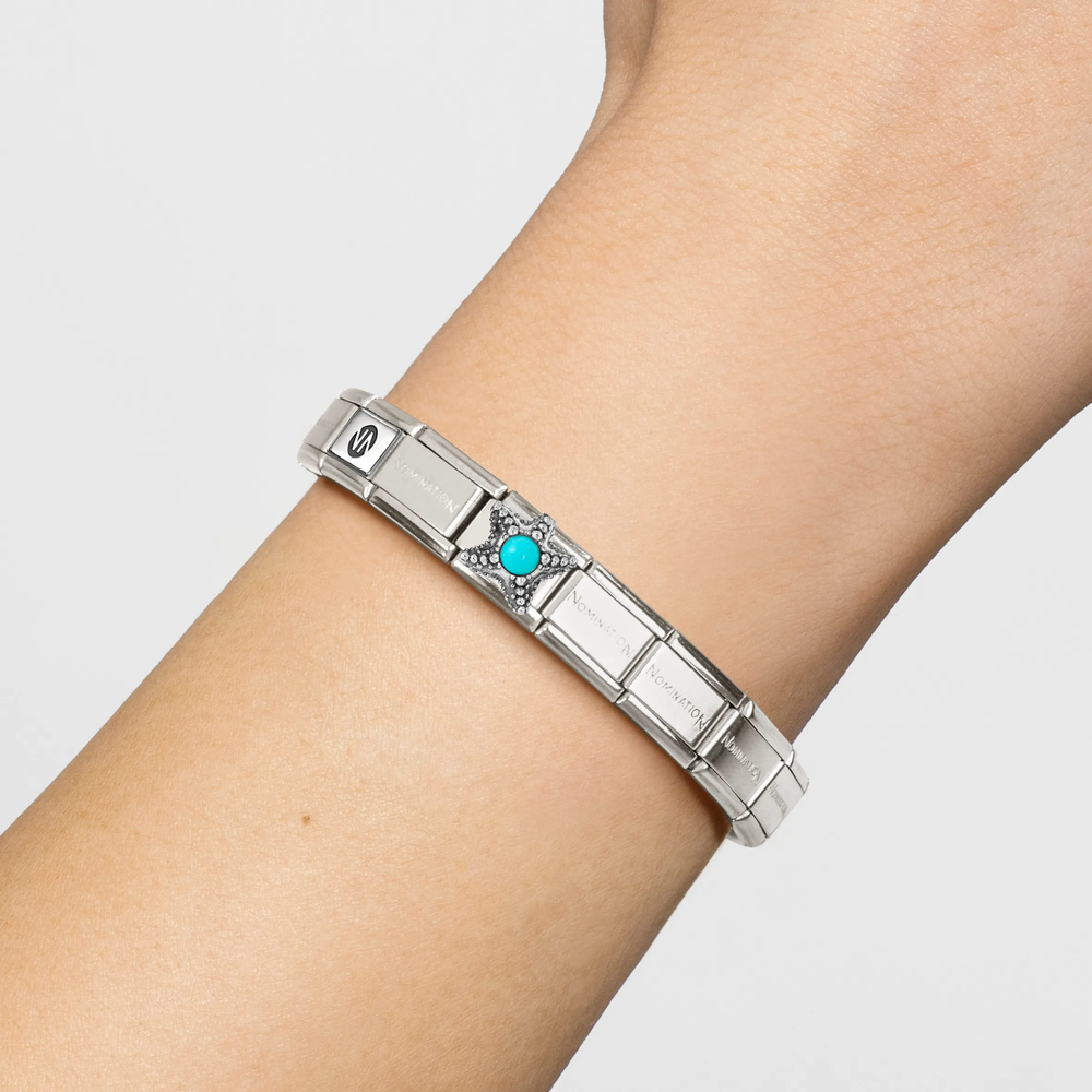 Nomination Classic Starfish Turquoise Stone Charm 330511/06 - vista alternativa 2