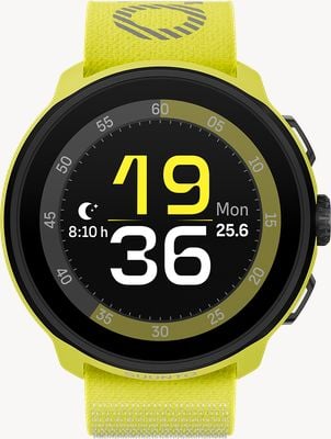 Suunto Run leichte AMOLED-Laufuhr (46 mm) Limette - Textil SS051111000