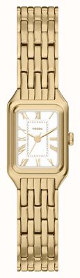 Fossil Raquel Mini Three-Hand Quartz (18mm) White Dial / Gold PVD Stainless Steel Bracelet ES5467