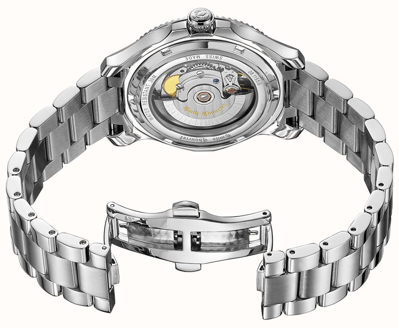 Emile Chouriet Ailes du Temps - Soleos Automatic (40mm) White Dial / Stainless Steel Bracelet 08.1155.G.6.6.28.6 - autre vue 3