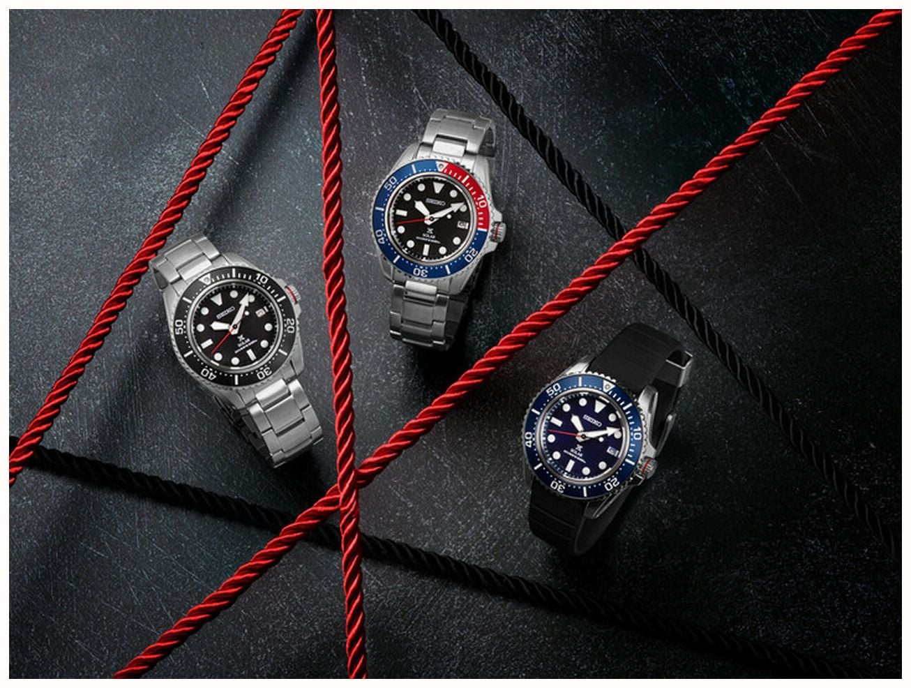 Seiko Men's Prospex 42.8mm Solar Sapphire | Black Dial | Stainless