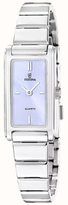 Festina Mademoiselle кварцевый (25 мм), фиолетовый циферблат с эффектом солнечных лучей / браслет из нержавеющей стали F20767/3