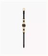 Fossil Harlow 22 mm Three-Hand Black Leather and Gold-Tone Stainless Steel Fossil Watch ES5496 - alternate view 4