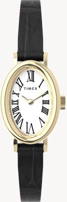 Timex カヴァティーナ（19mm）ホワイト文字盤 / ブラックレザーストラップ TW2W78300