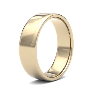 James Moore Wedding Ring | 9 Karat Gelbgold | 6 mm | leicht | Größe Softcourt | ag_6lls-9y AG_6LLS-9Y