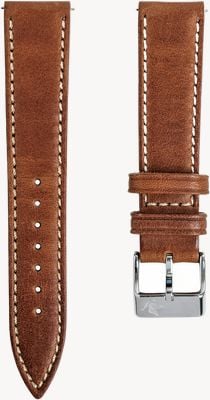 Duckworth Prestex Light Brown Tan Horween Genuine Leather Strap - 20mm HORWEEN-TAN-20