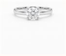 0.50ct Round Brilliant Natural Diamond 18ct White Gold Solitaire Ring J26494