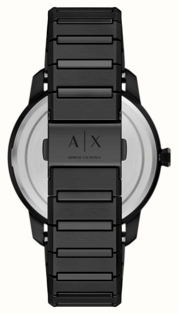 Armani Exchange Three-Hand Quartz (42mm) Black Sunray Dial / Black PVD Stainless Steel Bracelet AX2651 - 备用视图 3