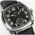 Hamilton American Classic Cushion Mechanical (34mm) Black Sunray Dial / Black Leather Strap Watch H36129730 - alternative Ansicht 6