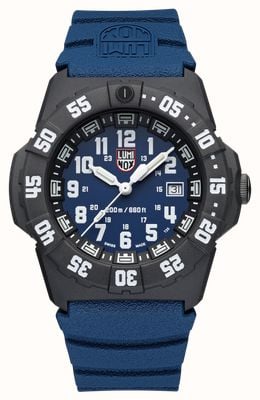 Luminox Navy Seal 3550 Series (44mm) Blue Dial / Blue NBR Rubber Strap Watch XS.3553