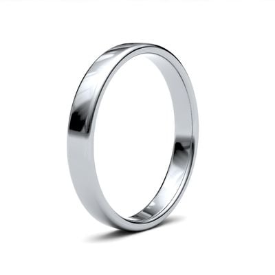 James Moore Wedding Rings | Palladium 500 | 3mm | Light | Soft Court | AG_3LLS-PD5