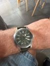 Customer picture of Seiko 5 Sports Flieger Automatic Green Dial Green Strap Watch SRPH29K1