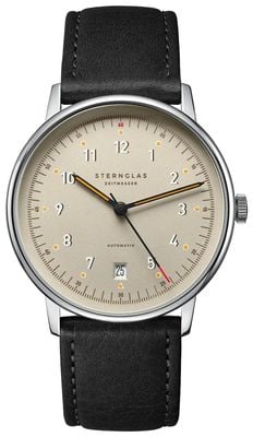 STERNGLAS Lumatik Automatic (38mm) Beige Dial / Modena Black Leather Strap S02-LM26-MO01