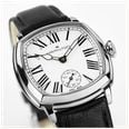 Hamilton American Classic Cushion Mechanical (30mm) Enamel White Dial / Black Leather Strap Watch H36109720 - alternate view 3