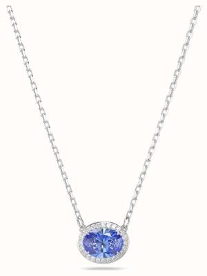 Swarovski Constella Necklace Rhodium Plated Blue Crystal 5671809
