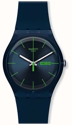 Swatch | neuer Herr | blaue Rebellenuhr | SO29N704
