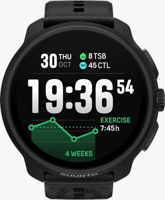 Suunto Race 2 AMOLED Multisport-Performance-Uhr (49 mm) ganz in Schwarz SS051200000