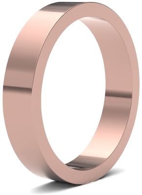 James Moore Wedding Ring  | 18ct Rose Gold | 4mm | Medium | Size Flat | AG_4GMF-18R AG_4GMF-18R