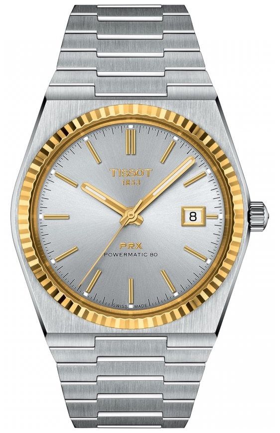 Tissot Prx Powermatic 80 - Lunette en or jaune 18 carats (40 montre