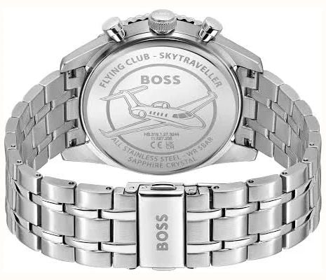 BOSS Mens 43mm Stainless Steel Black Dial Chronograph Skytraveller Pro 1514349 - widok alternatywny 3