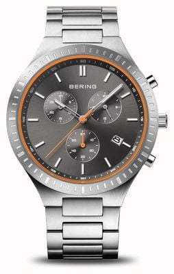 Bering chrono titan | cadran noir | bracelet en titane 11743-709