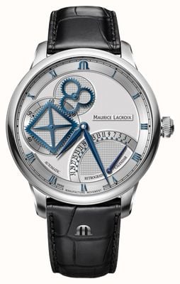 Maurice Lacroix Arcydzieło retrogradacyjnego zegarka automatycznego z kwadratowym kołem MP6058-SS001-110-1