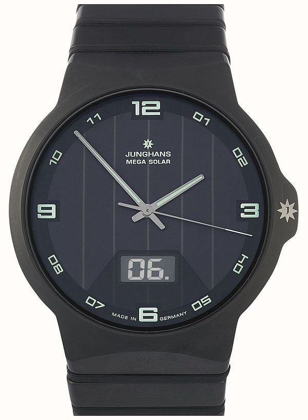 Junghans Force Mega Solar Black Ceramic Strap