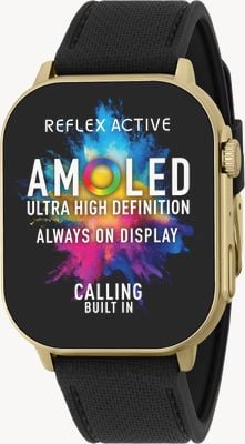 Reflex Active Series 29 Amoled Smart Calling Watch (36mm) Black Silicone Strap RA29-2184