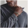 Thomas Sabo Thomas Sabo Rebel at Heart Men's 5mm Stainless Steel Braided Rope Bracelet A2257-S01-53-L20V - alternatieve weergave 4