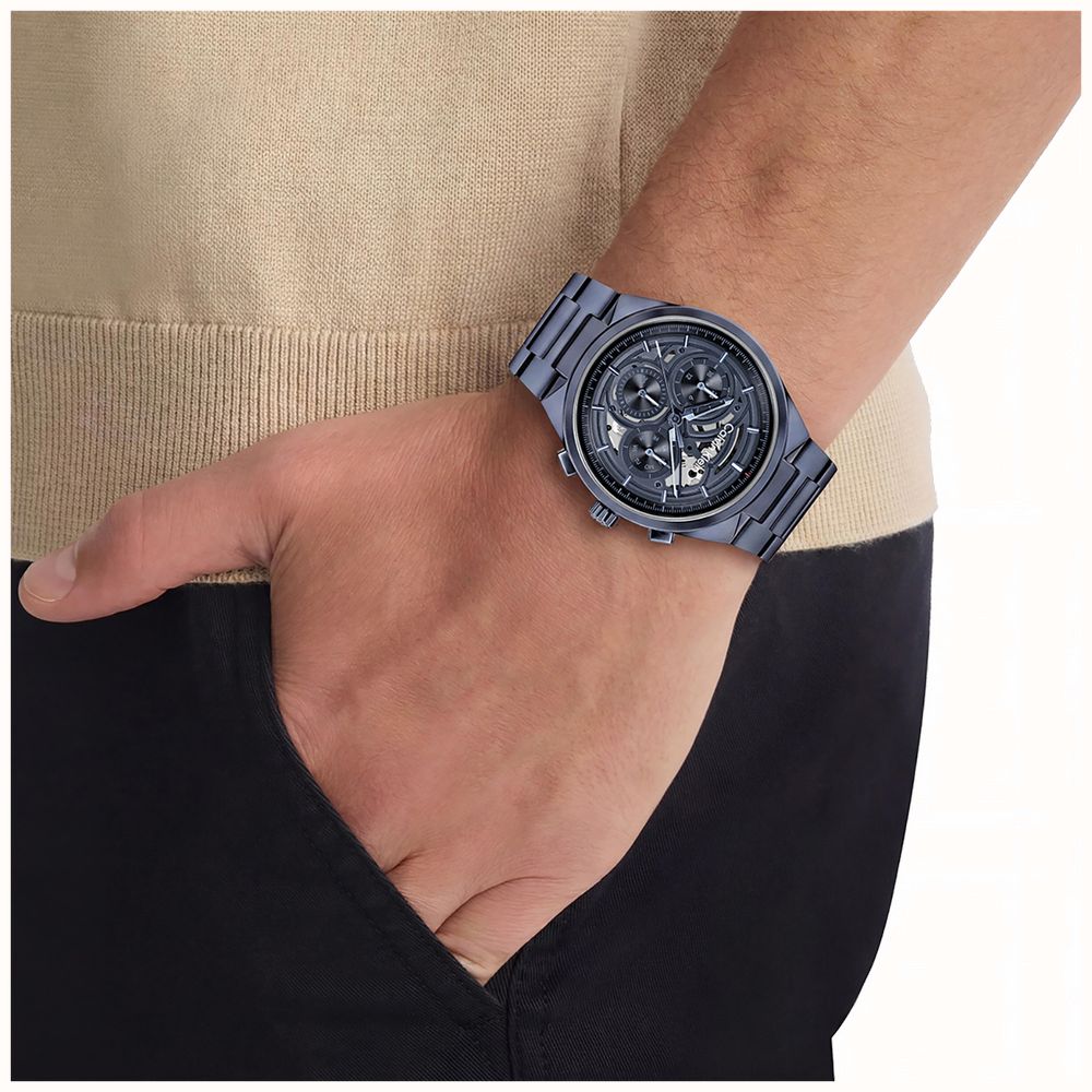 Calvin Klein Distinguish Multifunction Quartz (44mm) Blue Dial / Blue PVD Stainless Steel Bracelet 25200574 - vista alternativa 4