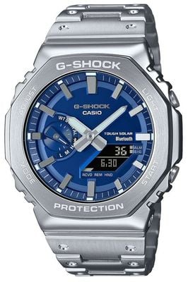 Casio G-Shock Metal Blue Hybrid Dial / Stainless Steel Bracelet Watch GM-B2100AD-2AER