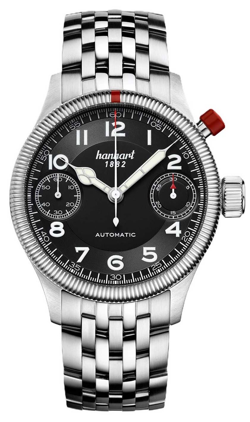 Hanhart Chronographe automatique Pioneer Monoscope (45 mm), montre