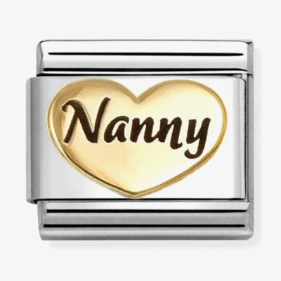 Nomination Classic Nanny Heart Steel Charm 030285/77