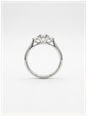 0.52ct Round Brilliant Natural Diamond Platinum Trilogy Ring J38724 - alternative Ansicht 3