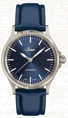 Sinn Pulseira de couro de vaca azul 556 ib 556.0104 BLUE COWHIDE STRAP