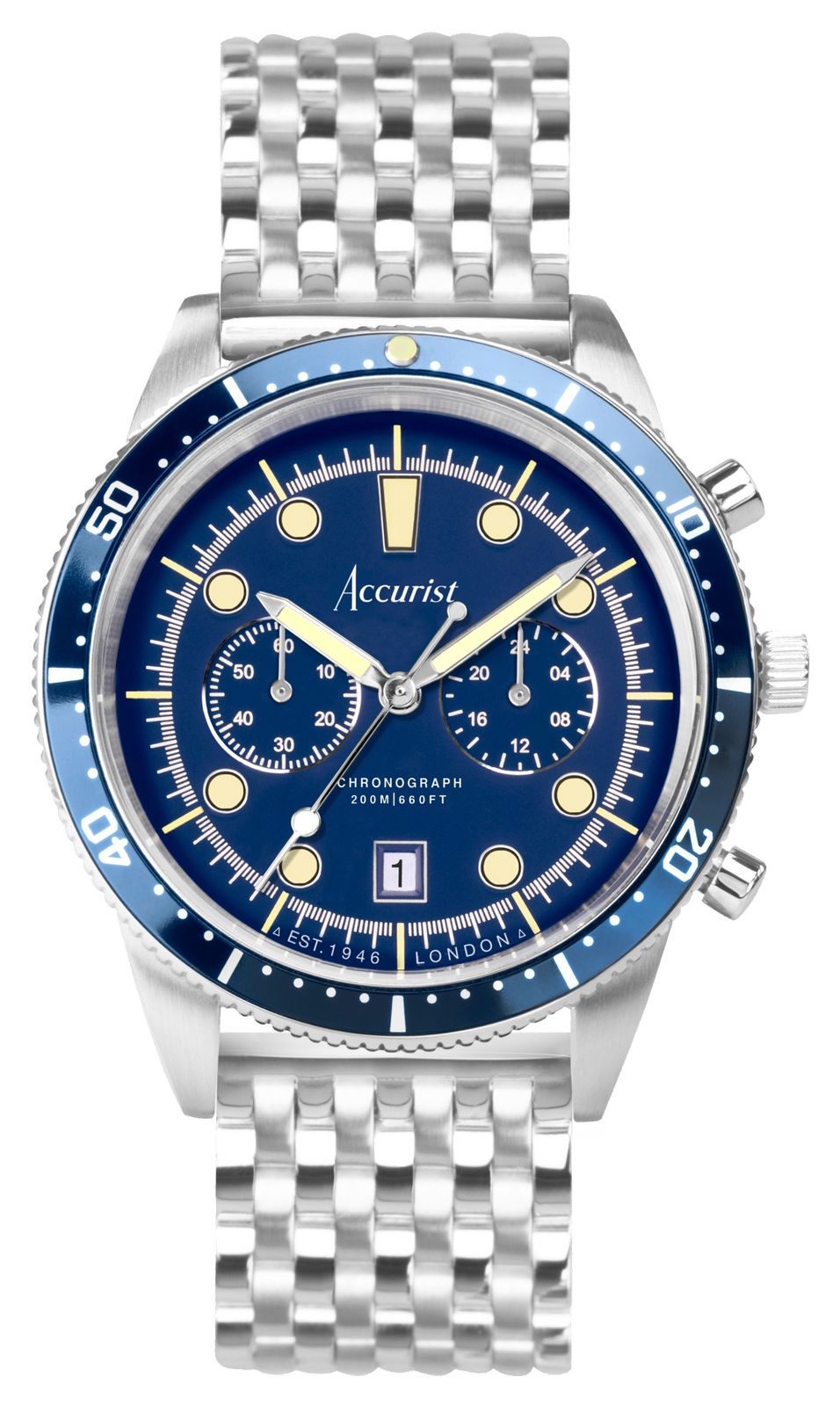 Accurist chronographe de plongÃ©e pour homme (42 mm) montre