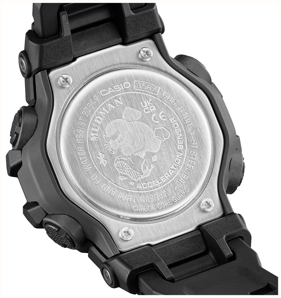 Casio Master Of G-Land MUDMAN Black Watch GDG-B100-1ER - 备用视图 4