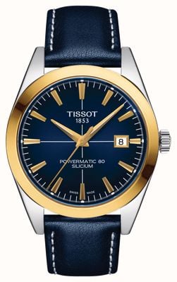 Tissot Gentleman Powermatic 80 Silicium Solid 18ct Gold Bezel T9274074604101