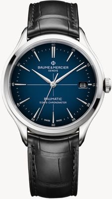 Baume & Mercier Clifton | Baumatic | Cadran Blue Dial | Black Strap 10467