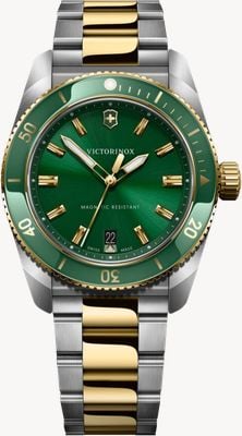 Victorinox Maverick 石英表 (39毫米) 绿色表盘 / 双色不锈钢表链 242101