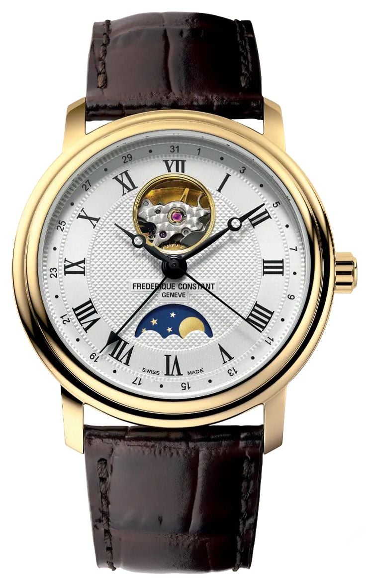 Frederique Constant Classics phase de lune battement de montre