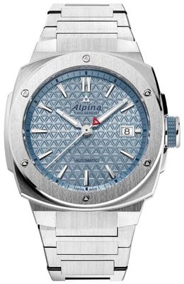 Alpina Alpiner Extreme Automático (39 mm) Esfera texturizada azul hielo / Brazalete de acero inoxidable AL-525LB3AE6B