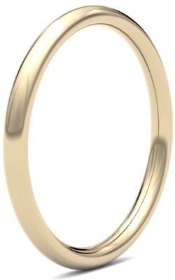 James Moore & Co | Ouro amarelo 9 quilates | 2 mm | pesado | tamanho tradicional | ag_2lhc-9y AG_2LHC-9Y