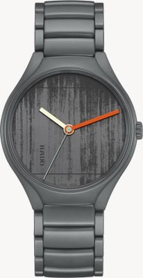 RADO True round x les couleurs le corbusier automatic (40 mm) graues Zifferblatt / Hightech-Keramikarmband R27048162