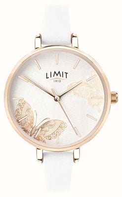 Limit | damski zegarek z sekretnym ogrodem | biała tarcza motylkowa | 60013.73