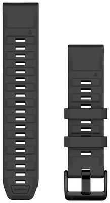 Garmin Quickfit® 22 Uhrenarmband nur (22 mm) Graphitsilikon 010-13392-07