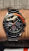 Customer picture of Seiko Prospex speedtimer ‘go large’ solar chronograaf SSC915P1