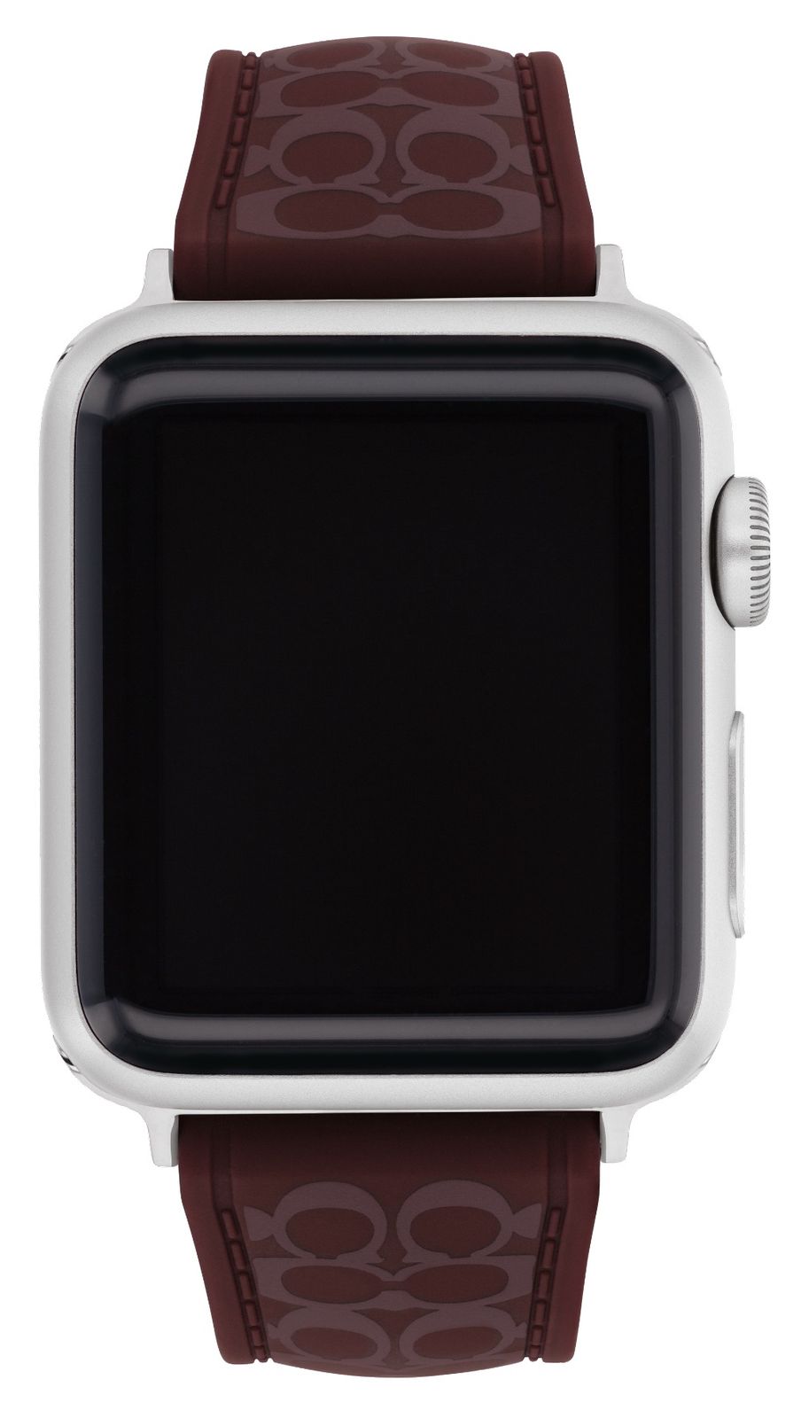 Coach Bracelet en silicone bordeaux pour Apple Watch (38/40/ montre