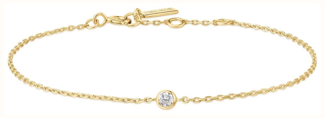 Ania Haie Ladies Gold Sparkle Bezel Bracelet B062-01G