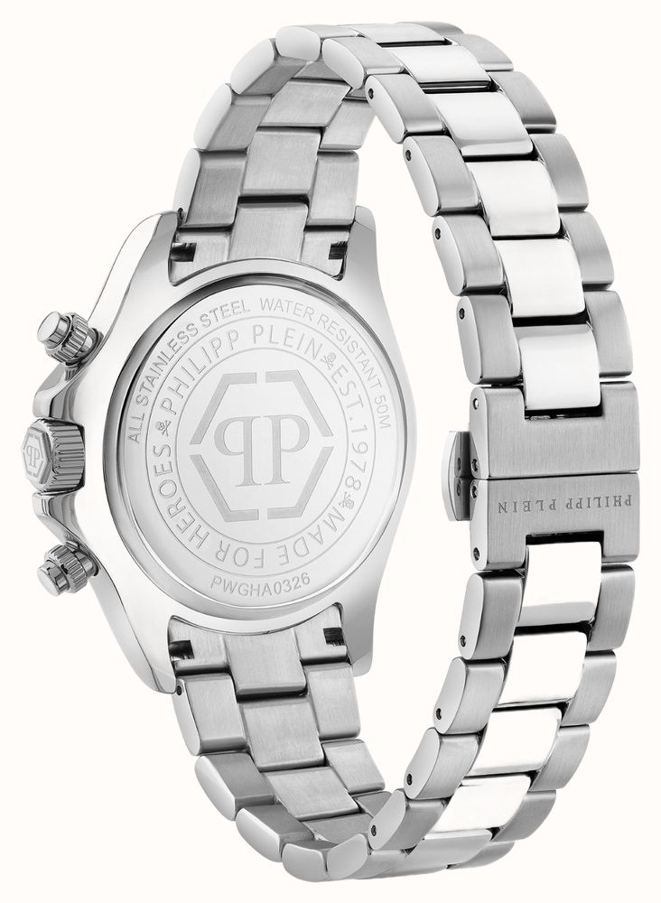 Philipp Plein PLEIN NOBILE Quartz Chronograph (43mm) Grey Sunray Dial / Stainless Steel Bracelet PWGHA0326 - alternate view 3
